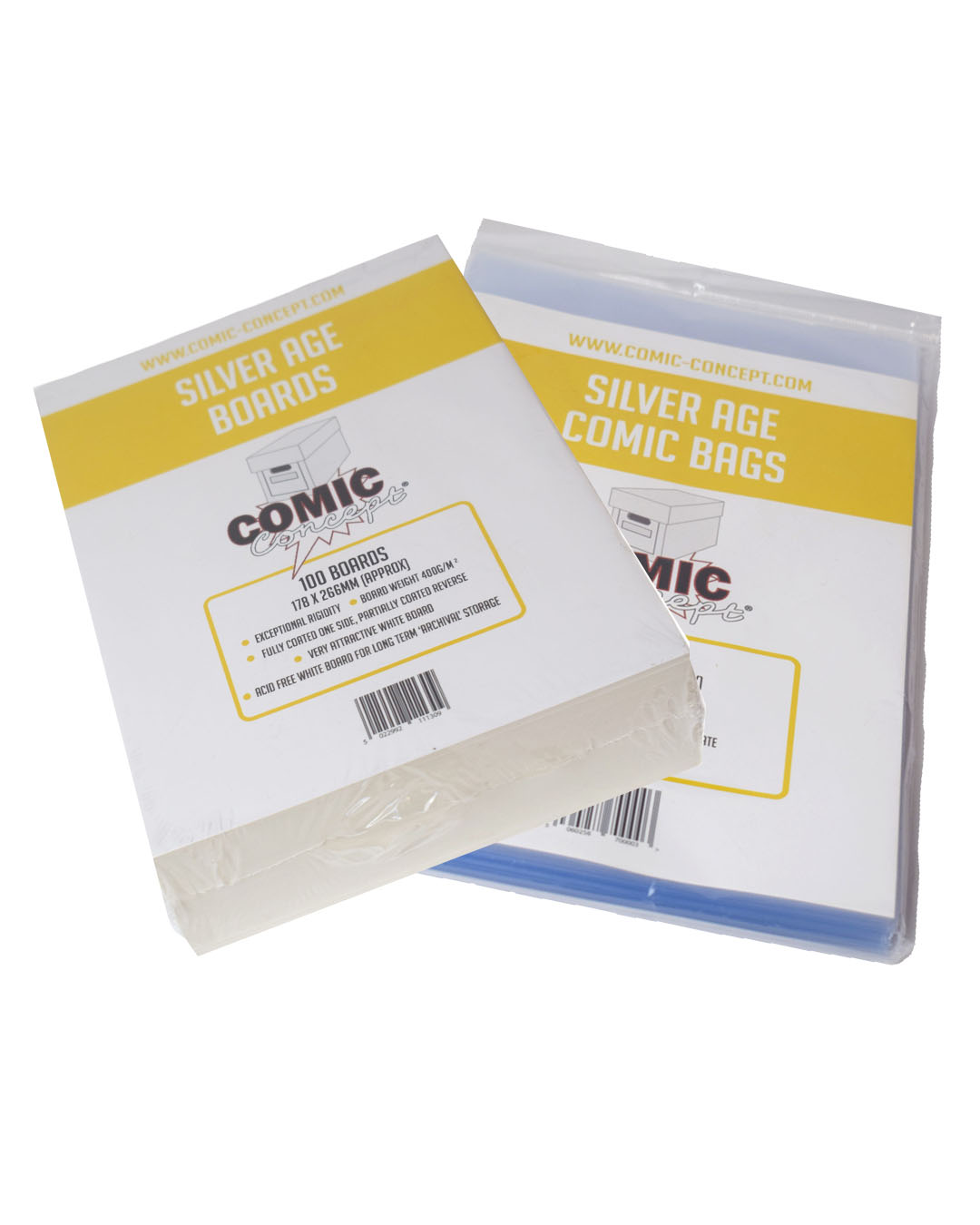 Silver age bags and boards set (100 of each)