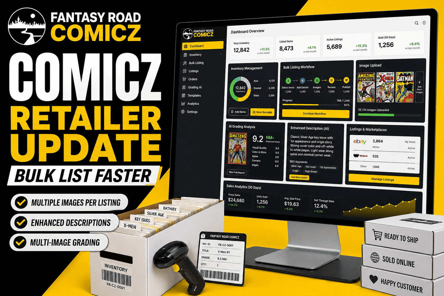 Fantasy Road Comicz Retailer Tool Tutorial | Bulk List Comics to eBay Faster (2026 Update)