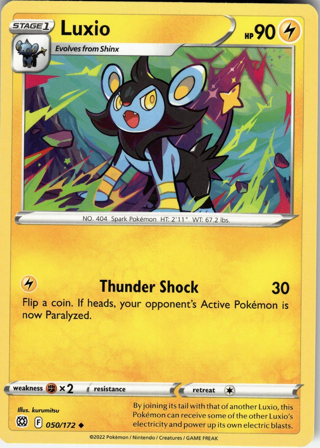 Luxio Uncommon Brilliant Stars 050/172 NM
