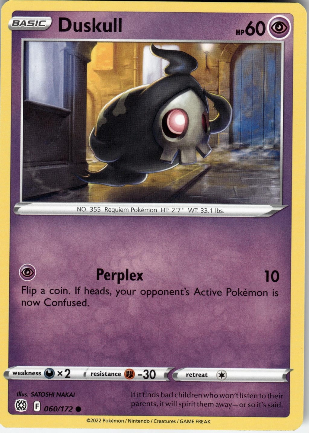 Duskull Common Silver Tempest 060/172 NM