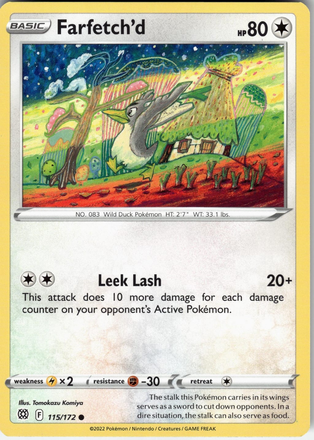 Farfetch’d Common Sword & Shield 115/172 NM