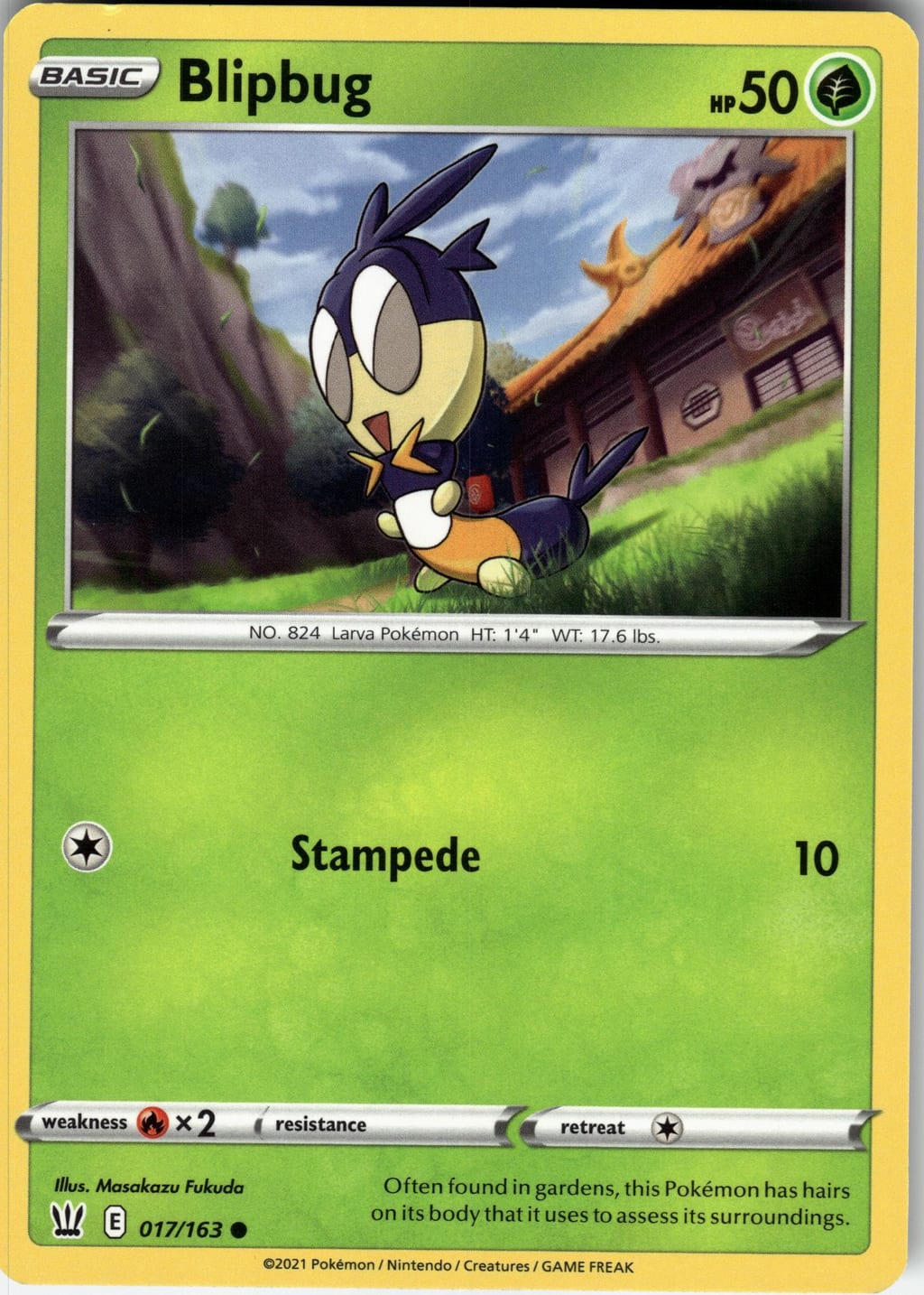 Blipbug Common Sword & Shield: Battle Styles 017/163 NM