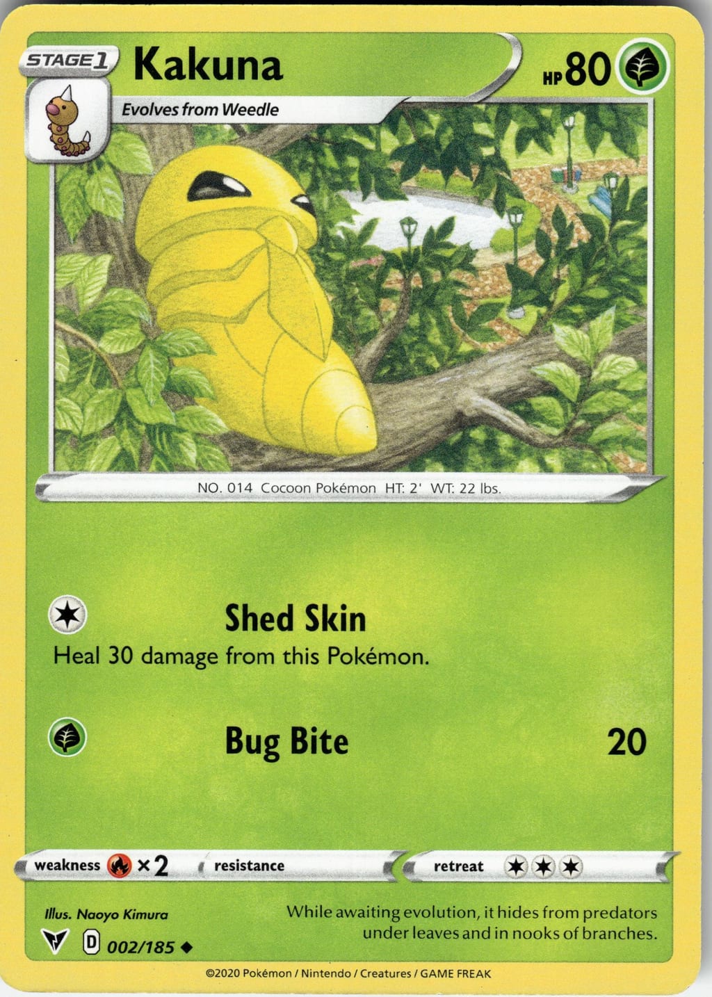 Kakuna Uncommon Vivid Voltage 002/185 NM
