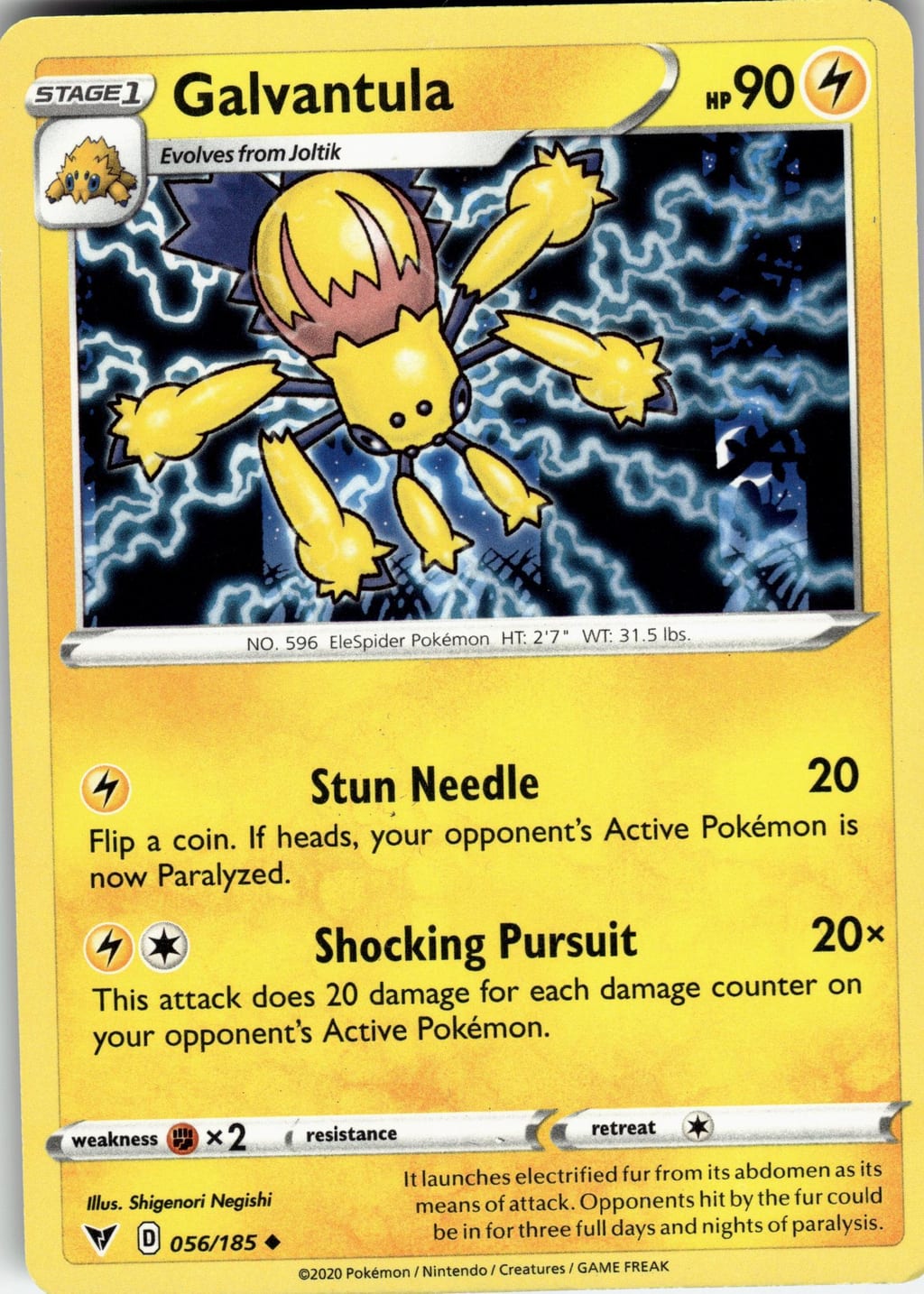 Galvantula Uncommon Vivid Voltage 056/185 NM
