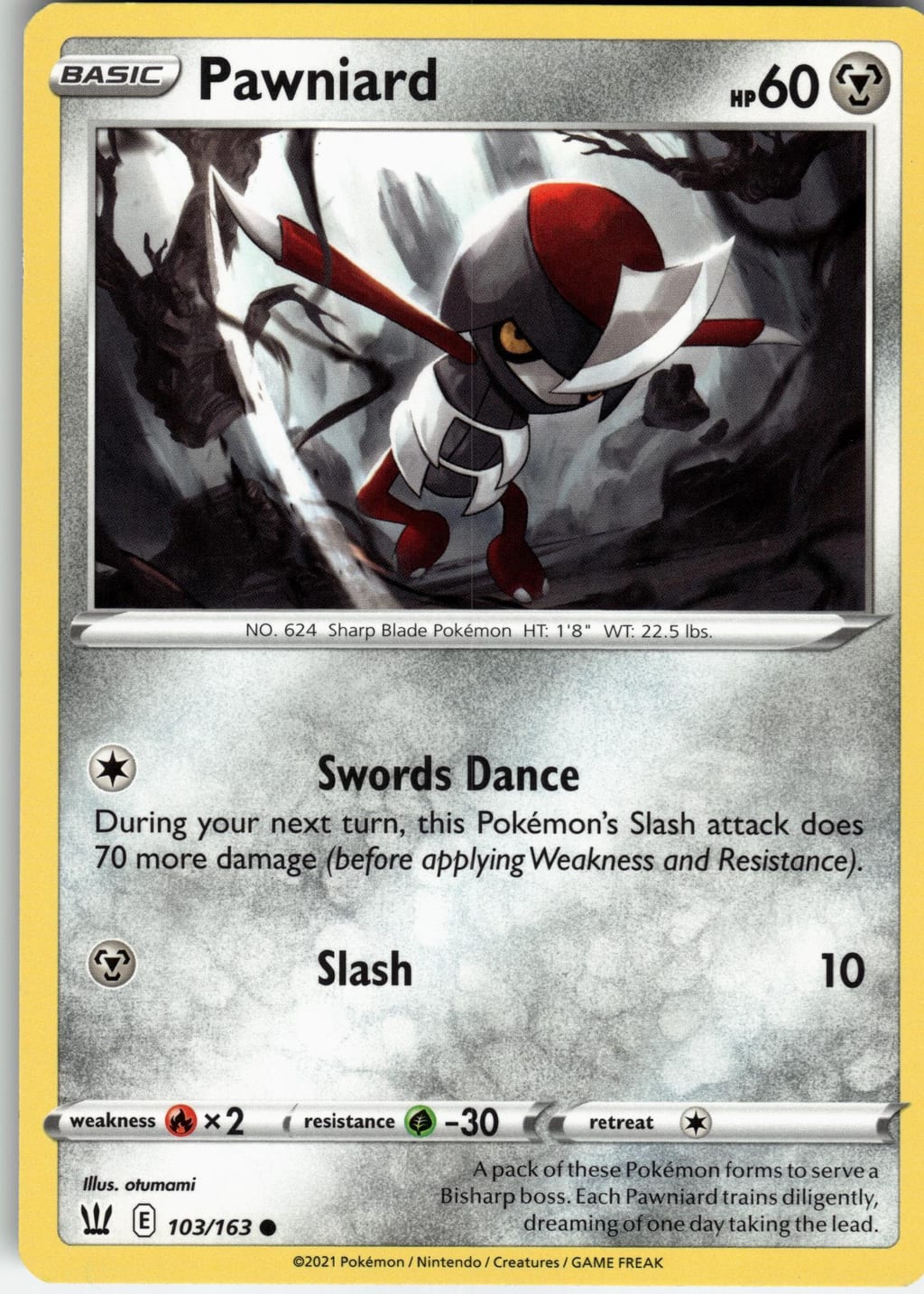Pawniard Common Battle Styles 103/163 NM
