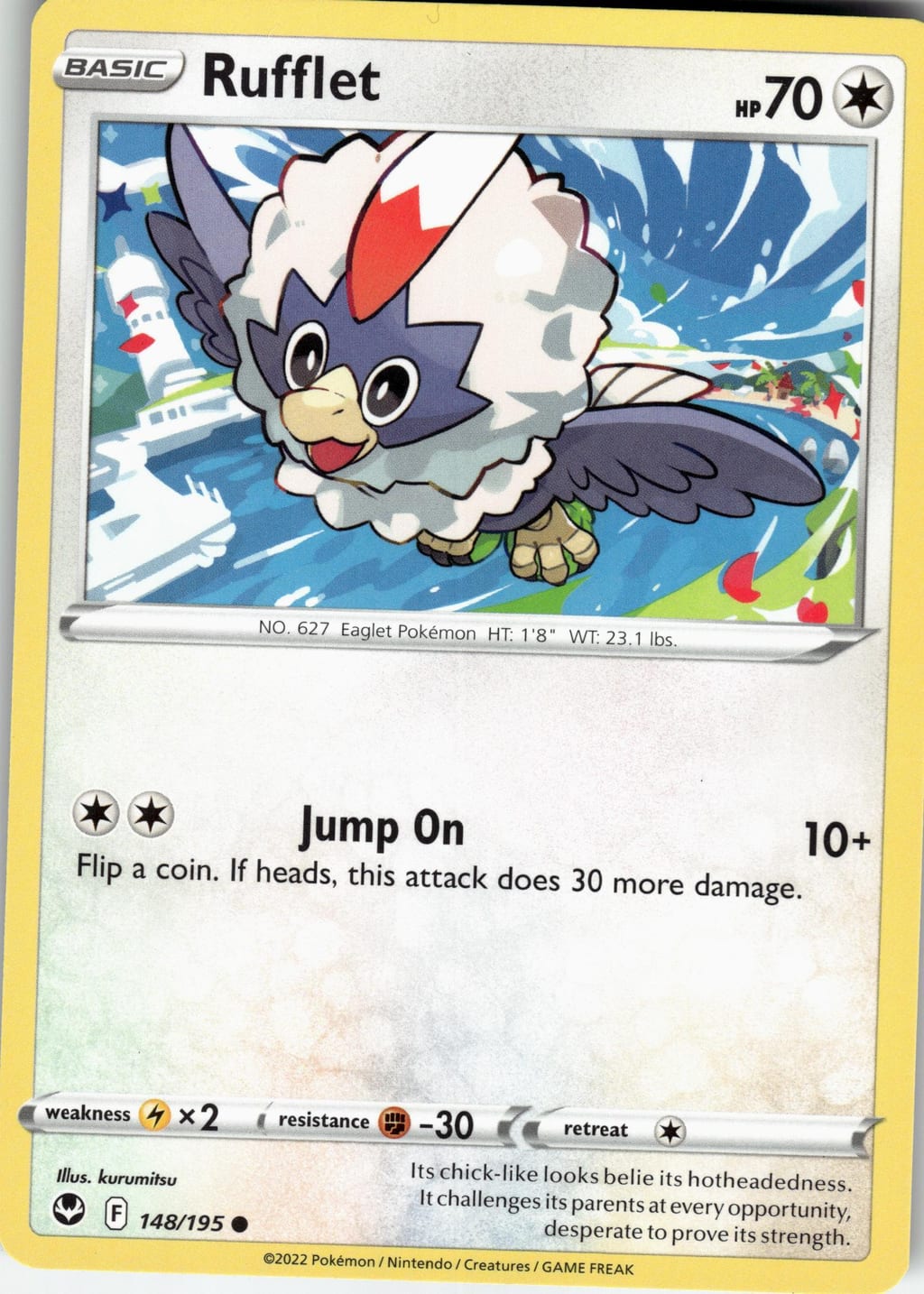 Rufflet Common Silver Tempest 148/195 NM