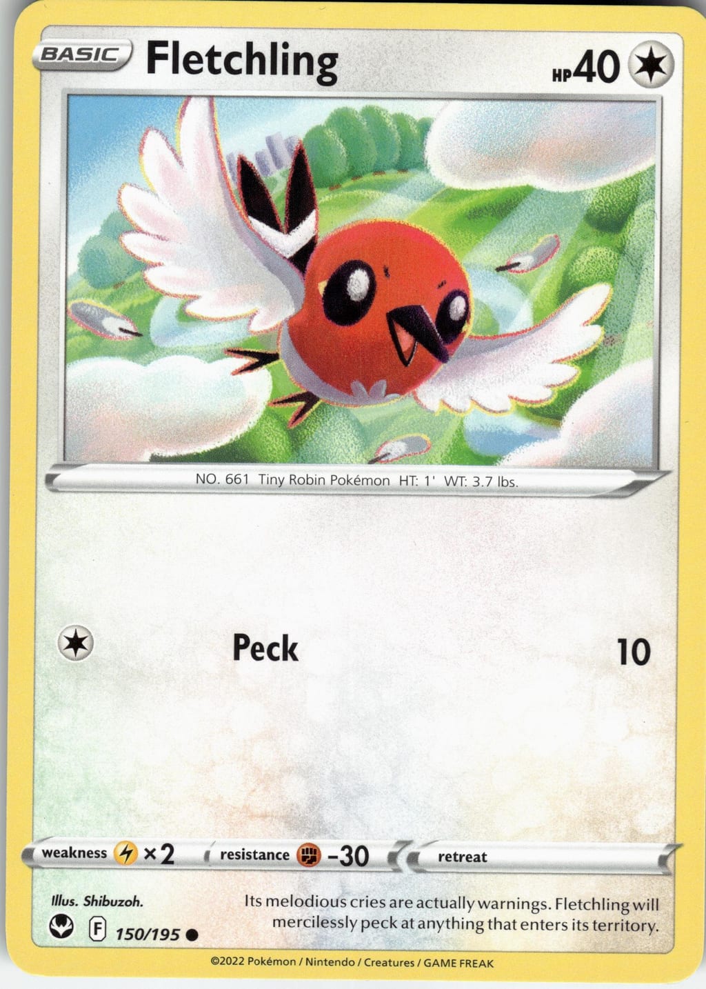 Fletchling Common Silver Tempest 150/195 NM