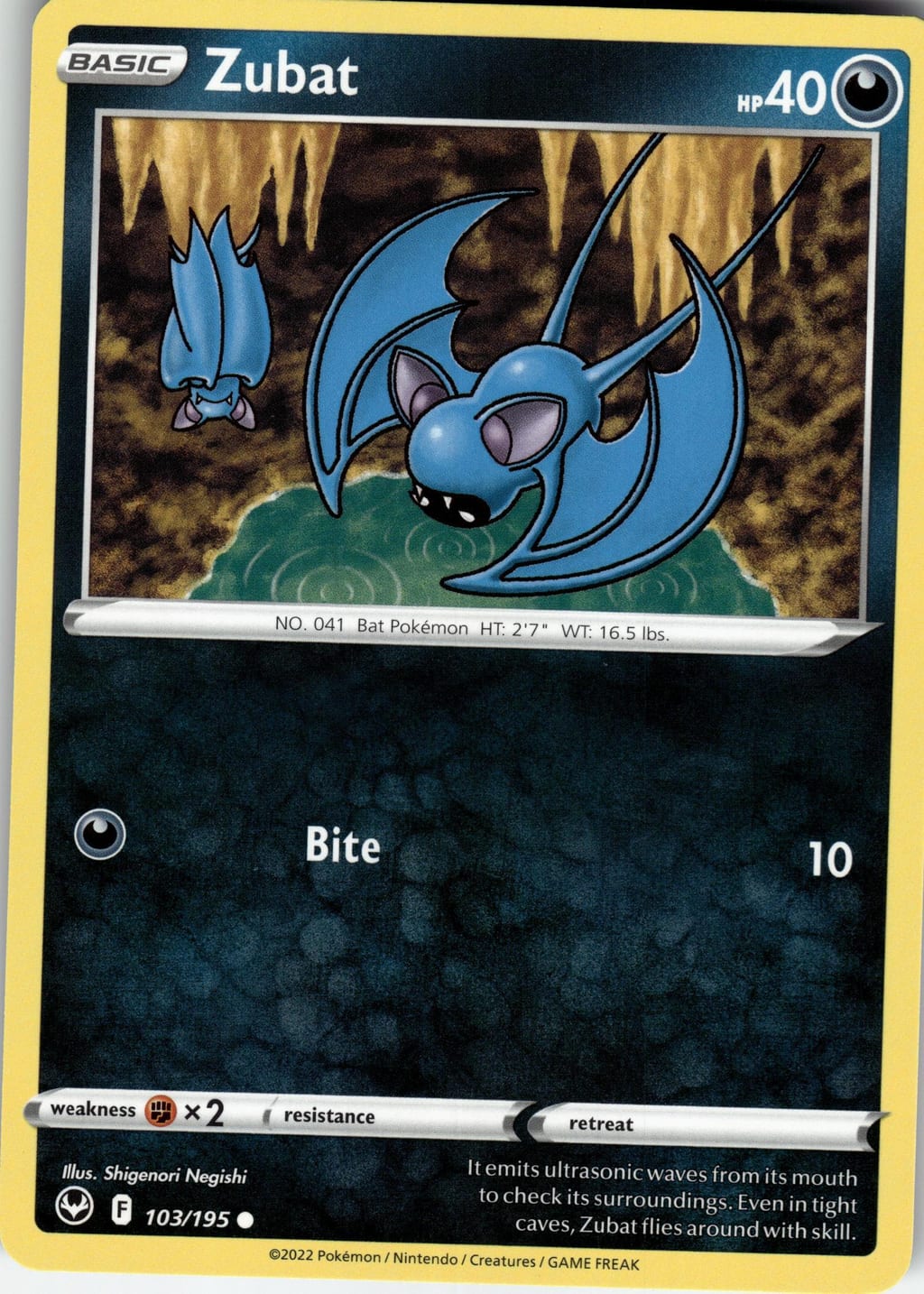 Zubat Common Sword & Shield - Lost Origin 103/195 NM