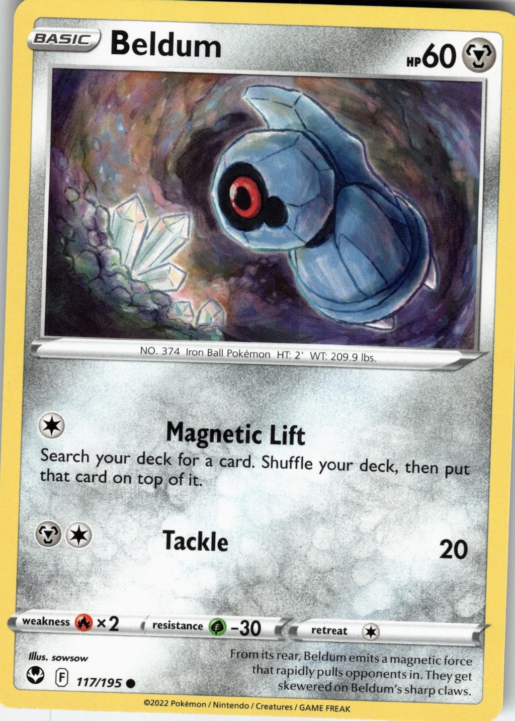 Beldum Common Silver Tempest 117/195 NM