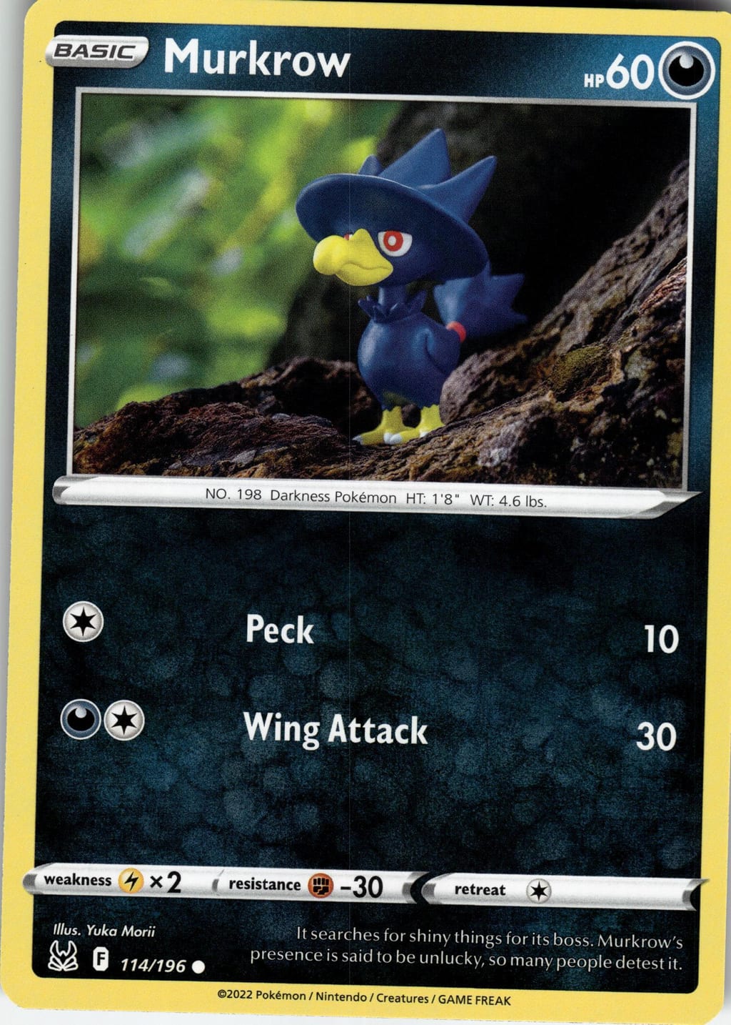 Murkrow Common Lost Origin 114/196 NM