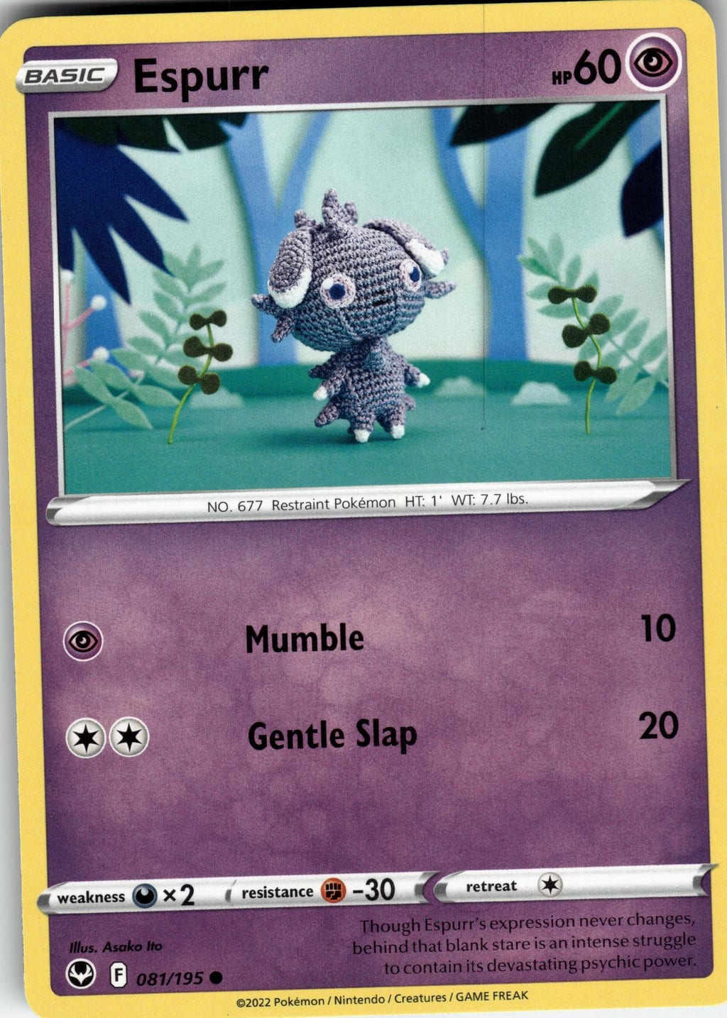 Espurr Common Silver Tempest 081/195 NM