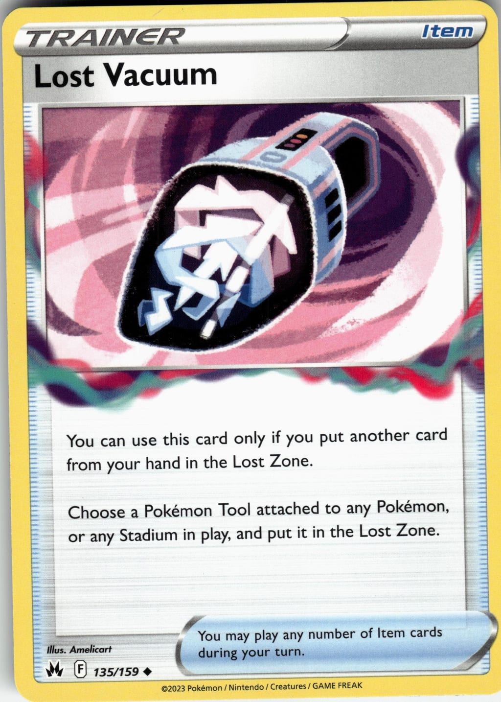 Lost Vacuum Uncommon Scarlet & Violet—Obsidian Flames 135/159 NM