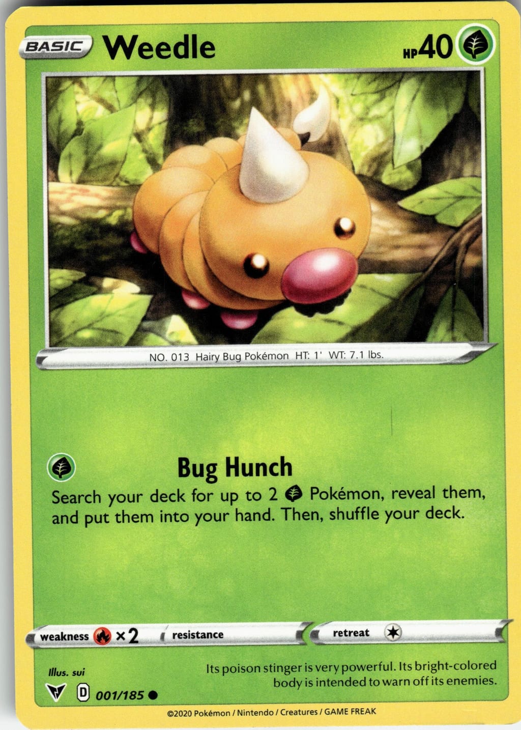 Weedle Common Vivid Voltage 001/185 NM