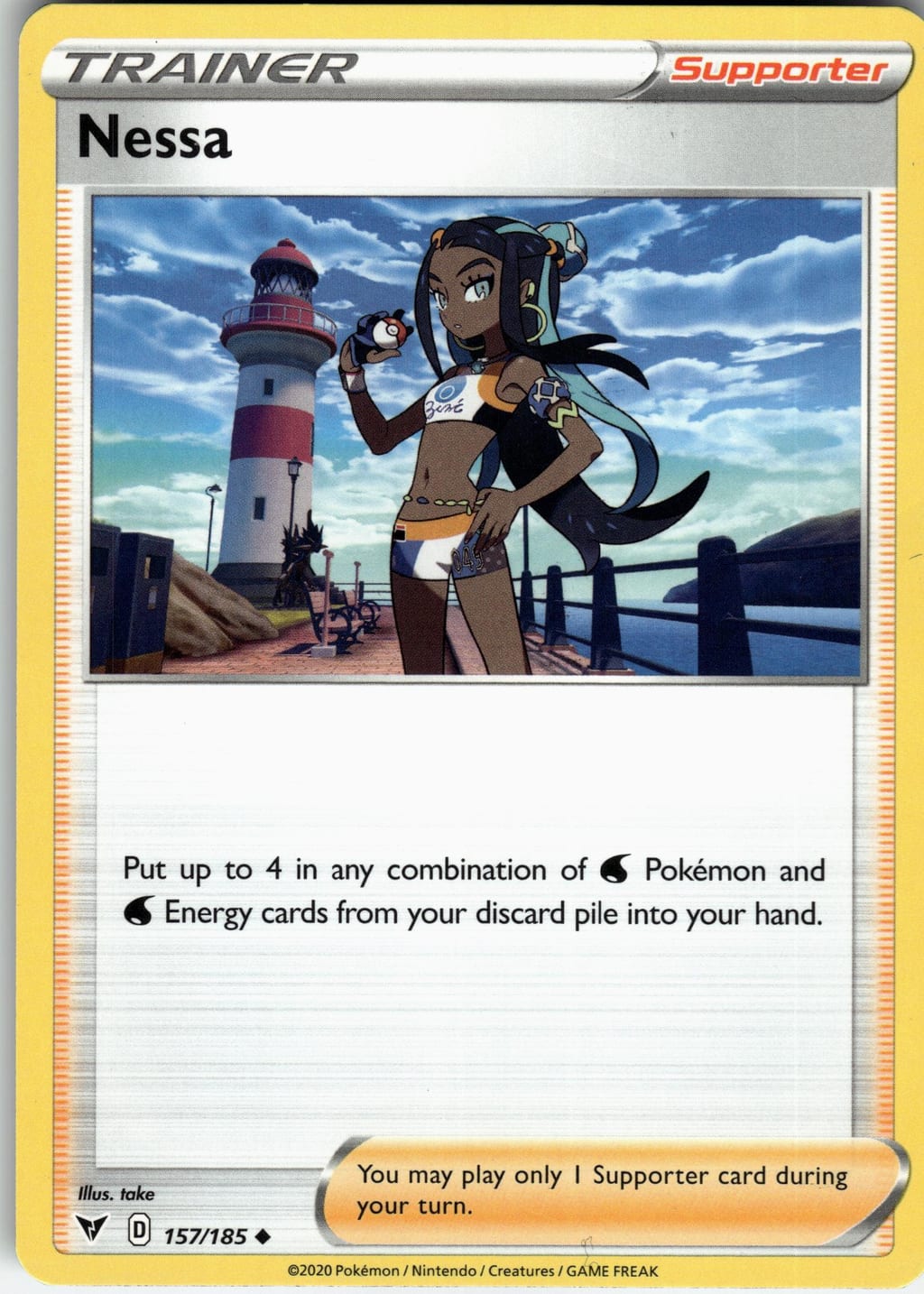 Nessa Uncommon Sword & Shield 157/185 NM