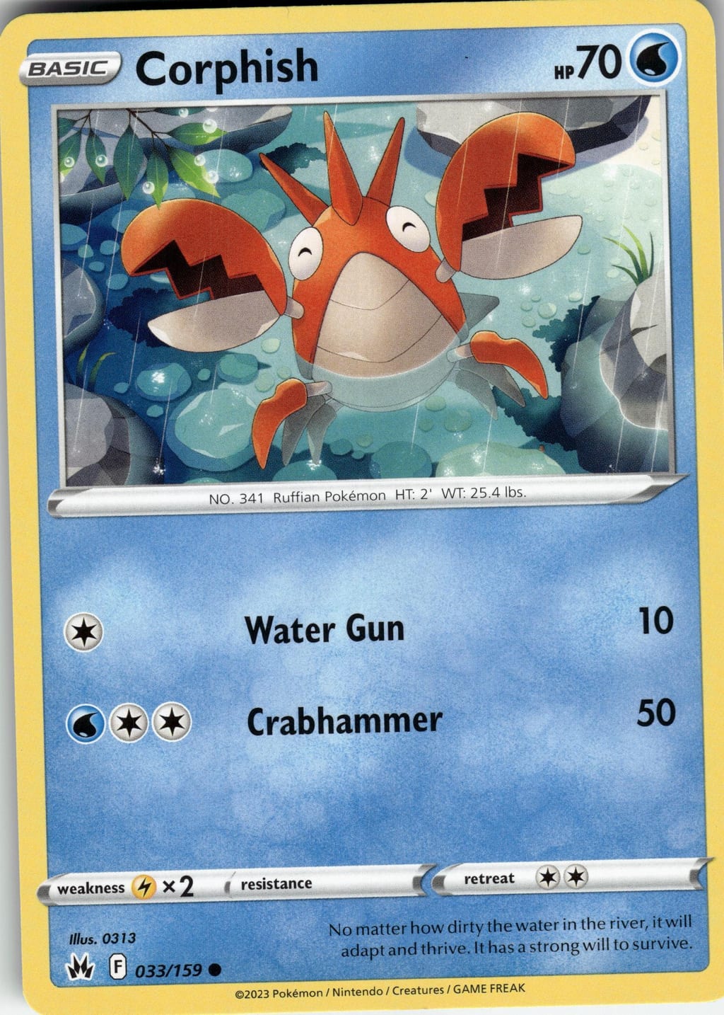 Corphish Common Scarlet & Violet 033/159 NM