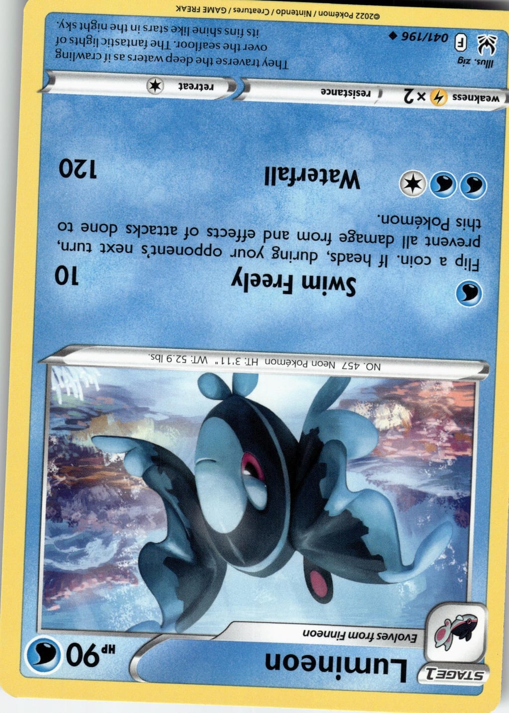 Lumineon Uncommon Silver Tempest 041/196 LP