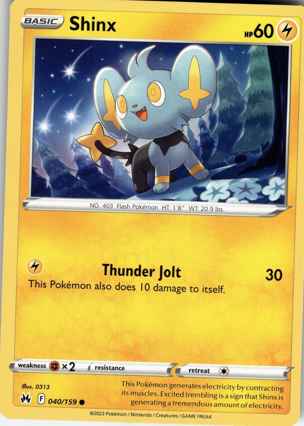 Shinx Common Scarlet & Violet 040/159 NM