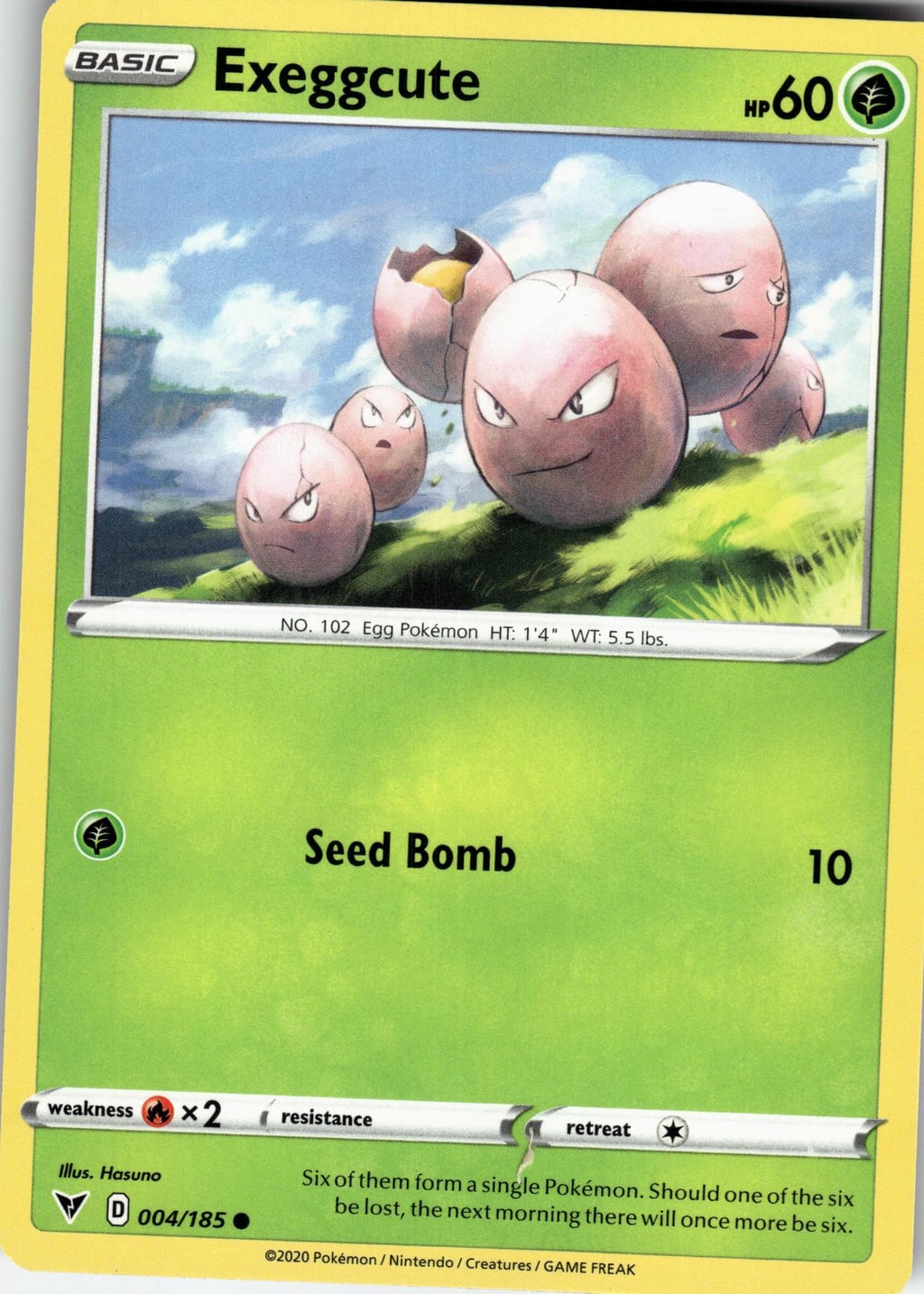 Exeggcute Common Sword & Shield - Vivid Voltage 004/185 NM